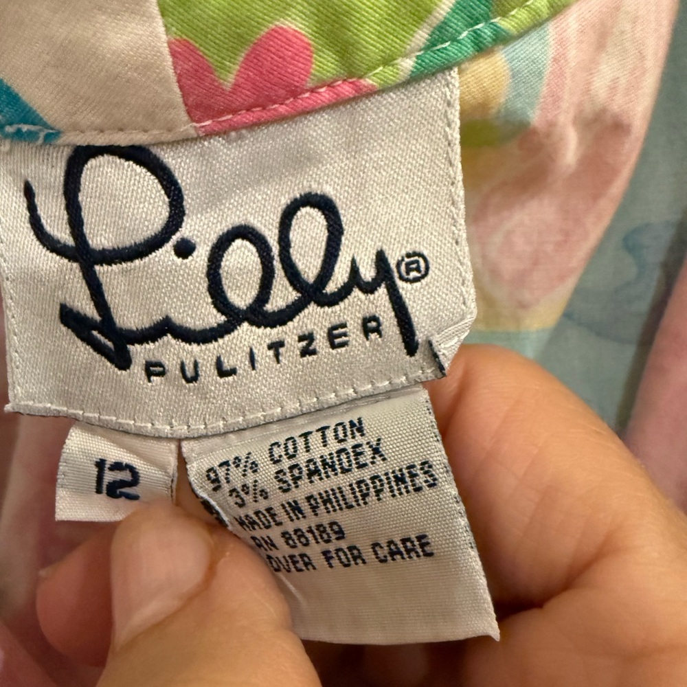 Lilly Pulitzer Colorful Patchwork Cropped Pants - Picture 5 of 7